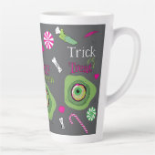 トリックまたはトリートハッピーハローウィン甘い死+キャンディ カフェラテマグ (右)