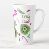 トリックまたはトリートハッピーハローウィン甘い死+キャンディ カフェラテマグ (右)