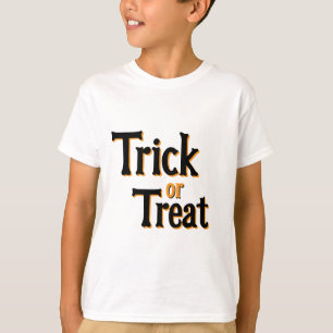トリックまたはトリートハロウィンデザイン- 不気味 & おもしろいGif Tシャツ