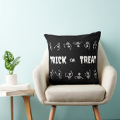 トリックまたはトリートハロウィーンおもしろいスカル クッション (椅子)