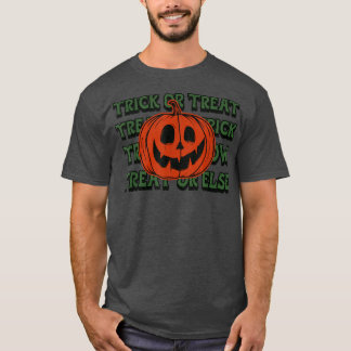 トリックまたはトリートハロウィーンおもしろい Tシャツ
