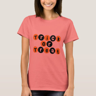 トリックまたはトリートハロウィーンおもしろい Tシャツ