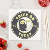 トリックまたはトリートハロウィーンの死神キャラクター (インサイチュ)