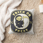 トリックまたはトリートハロウィーンの死神キャラクター クッション (ブランケット)