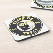 トリックまたはトリートハロウィーンの死神キャラクター コースター (左側)