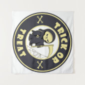 トリックまたはトリートハロウィーンの死神キャラクター タペストリー (正面(横))