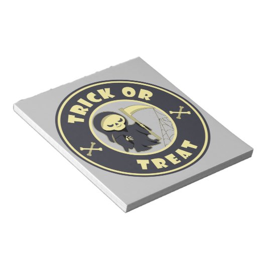 トリックまたはトリートハロウィーンの死神キャラクター ノートパッド (アングル)