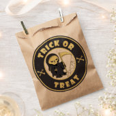 トリックまたはトリートハロウィーンの死神キャラクター フェイバーバッグ (クリップ留めされた状態)