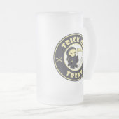 トリックまたはトリートハロウィーンの死神キャラクター フロストグラスビールジョッキ (正面右)