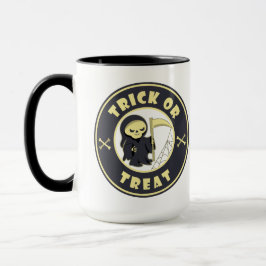 トリックまたはトリートハロウィーンの死神キャラクター マグカップ