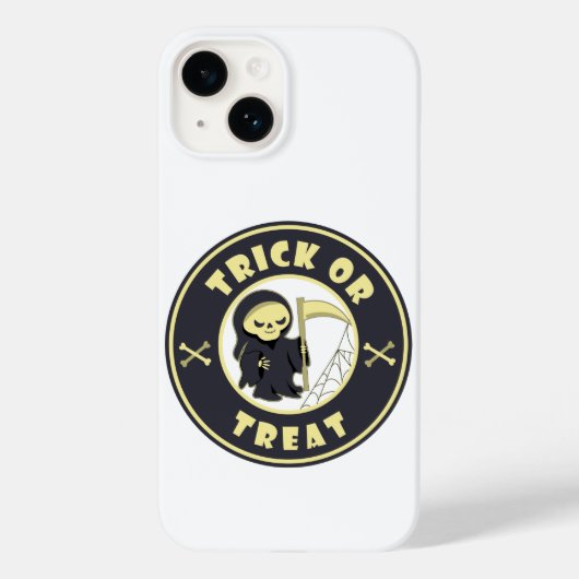 トリックまたはトリートハロウィーンの死神キャラクター Case-Mate iPhoneケース (裏面)