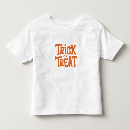 トリックまたはトリートハロウィーンの衣装 トドラーTシャツ (正面)