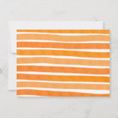 トリックまたはトリートハロウィーンカボチャの写真誕生日 招待状 (裏面)