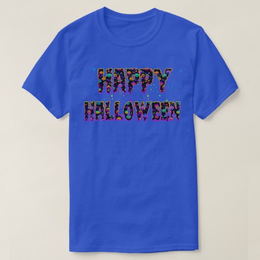 トリックまたはトリートハロウィーンシャツパンプキンハッピーハロ Tシャツ (デザイン正面)