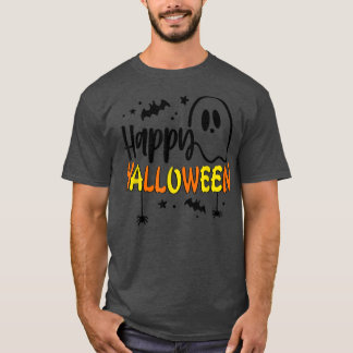 トリックまたはトリートハロウィーンパンプキン幽霊ブハッピーハッピーハッピーハッピーハウ Tシャツ