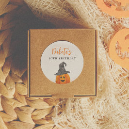 トリックまたはトリートハロウィーンパンプキン誕生日の好意 ラウンドシール