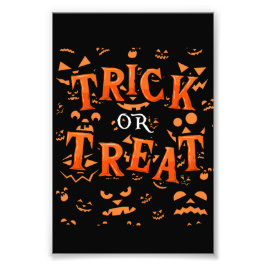トリックまたはトリートハロウィーンフォトプリント フォトプリント