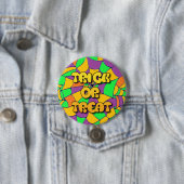 トリックまたはトリートハロウィーンボタン 缶バッジ (インサイチュ)