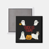 トリックまたはトリートハロウィーン幽霊 マグネット (正面/裏面)