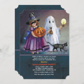 トリックまたはトリートハロウィーン招待状 招待状 (正面/裏面)