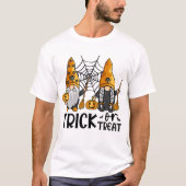 トリックまたはトリートハロウィーン格言 Tシャツ (正面)