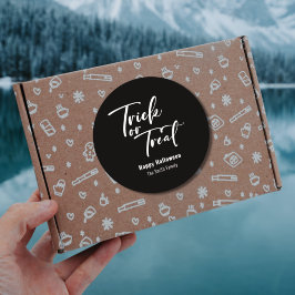 トリックまたはトリートハロウィーン特典トリートステッカー ラウンドシール