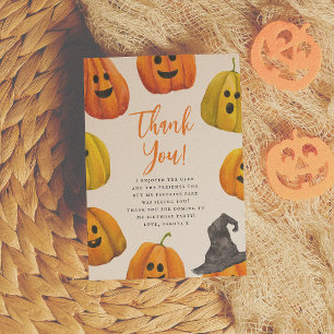トリックまたはトリートハロウィーン誕生日ありがとう サンキューカード
