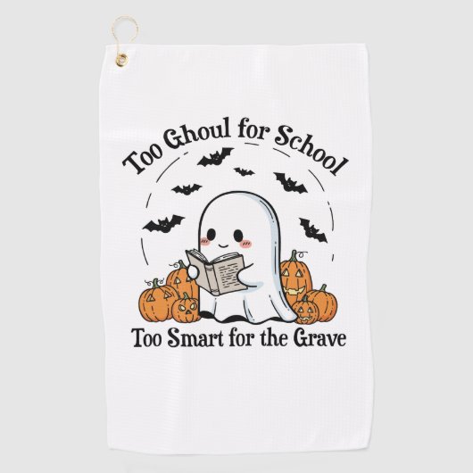 トリックまたはトリートハロウィーン ゴルフタオル (正面)