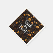 トリックまたはトリートハロウィーン スタンダードカクテルナプキン (角)