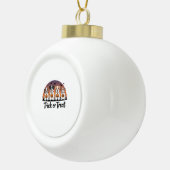 トリックまたはトリートハロウィーン セラミックボールオーナメント (右)