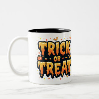 トリックまたはトリートハロウィーン ツートーンマグカップ