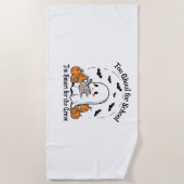 トリックまたはトリートハロウィーン ビーチタオル (正面)