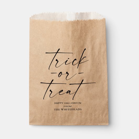 トリックまたはトリートハロウィーン フェイバーバッグ (正面)