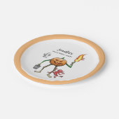 トリックまたはトリートハロウィーン ペーパープレート (アングル)