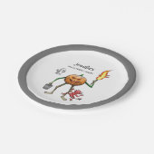 トリックまたはトリートハロウィーン ペーパープレート (アングル)