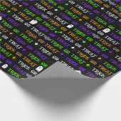 トリックまたはトリートハロウィーン ラッピングペーパー (角)