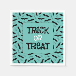 トリックまたはトリートハローウィンパーティこうもり スタンダードカクテルナプキン