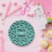 トリックまたはトリートハローウィンパーティこうもり ペーパープレート (パーティー)