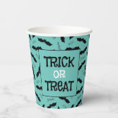 トリックまたはトリートハローウィンパーティこうもり 紙コップ (裏面)