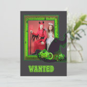 トリックまたはトリートハローウィンパーティカスタマイズ 招待状 (スタンド正面)