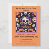 トリックまたはトリートハローウィンパーティカスタマイズ 招待状 (正面)