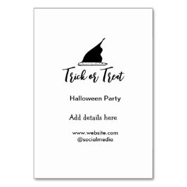 トリックまたはトリートハローウィンパーティブラックハット詳細w テーブルナンバー