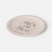 トリックまたはトリートハローウィンパーティプレート ペーパープレート (アングル)