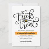 トリックまたはトリートハローウィンパーティ招待状 招待状 (正面)