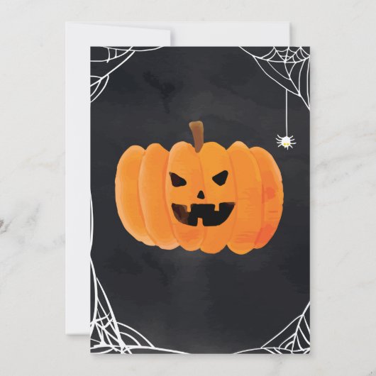 トリックまたはトリートハローウィンパーティ 招待状 (裏面)