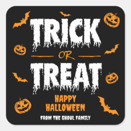 トリックまたはトリートパーティー濃 スクエアシール