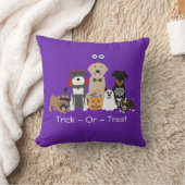 トリックまたはトリートペットハロウィーンコスチュームキーチェーン クッション (ブランケット)