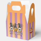 トリックまたはトリートメント紙優先ボックス、切り妻4x2.5x5 フェイバーボックス (見開き)