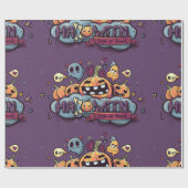 トリックまたはトリートラッピング紙 ラッピングペーパー (フラット)