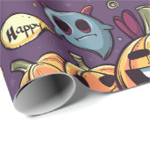 トリックまたはトリートラッピング紙 ラッピングペーパー (ロールコーナー)